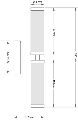 Настенное бра Kutek Saletto SAL-K-2(Z)