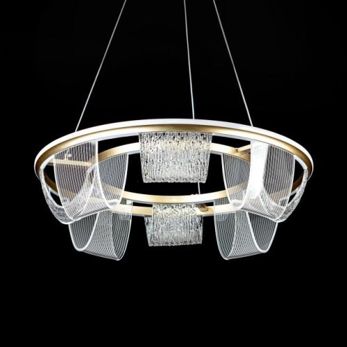 L7706-630 GD Подвесная люстра L LED4U L7706-630 GD