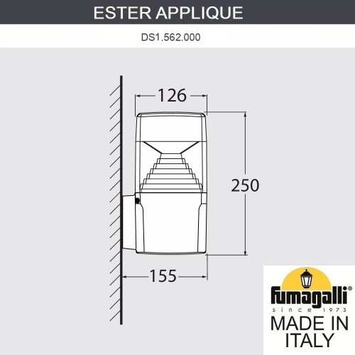 Настенный светильник Ester Fumagalli DS1.562.000.WXD1L