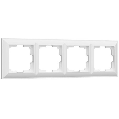 W0042201/ Рамка на 4 поста Fiore (белый) Рамка Werkel W0042201/ Рамка на 4 поста Fiore (белый)