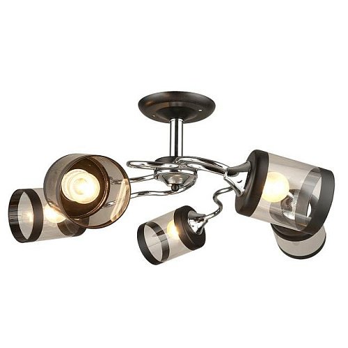 MD.3470-5-S CH+BK Потолочная люстра IMEX MD.3470-5-S CH+BK