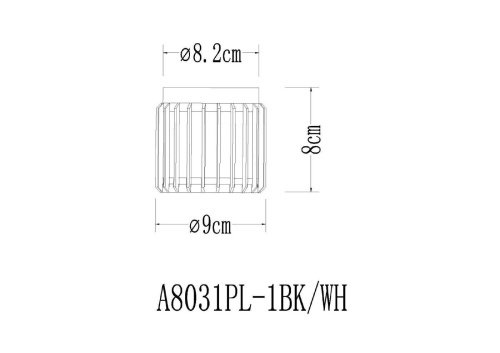 Накладной светильник Arte Lamp Atria A8031PL-1WH