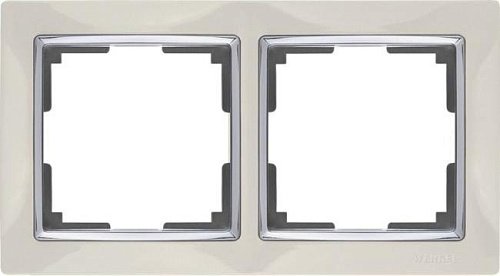 WL03-Frame-02-ivory /Рамка на 2 поста (слоновая кость) Рамка Werkel Snabb WL03-Frame-02-ivory /Рамка на 2 поста (слоновая кость)