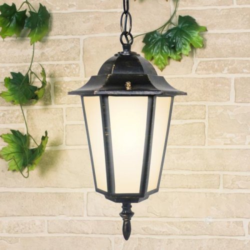 Уличный подвесной светильник Elektrostandard 1004 1004H черное золото (GL 1004H)