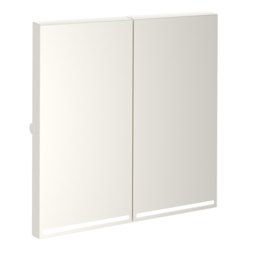 Клавиши для выключателя/переключателя двухклавишного с подсветкой, S70 (хлопок)