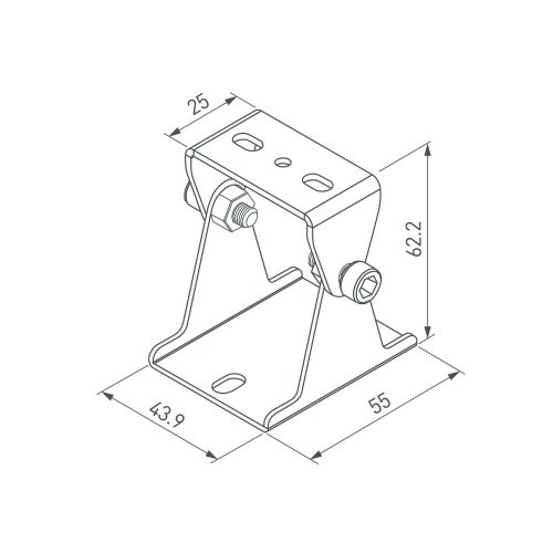 Стальные поворотные держатели (2 шт.) Arlight Sl-Line 059045