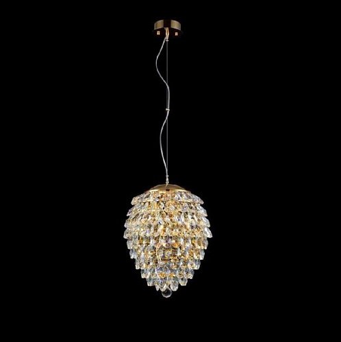CHARME SP4 GOLD/TRANSPARENT Светильник подвесной Crystal Lux Charme CHARME SP4 GOLD/TRANSPARENT