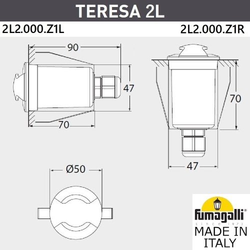 Уличный встраиваемый Fumagalli Teresa 2L2.000.000.AXZ1L