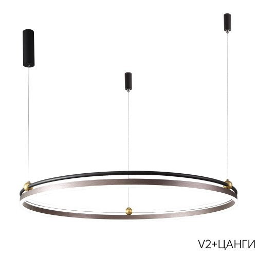 FERNANDO SP88W LED COFFEE/BLACK Подвесная люстра Crystal Lux Fernando FERNANDO SP88W LED COFFEE/BLACK