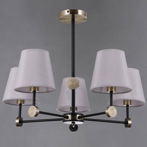 IL0394-5CSQ-24 BK AB CASTOR Потолочная люстра ILLUMICO IL0394-5CSQ-24 BK AB CASTOR