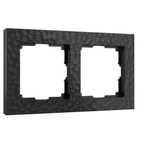 W0022408/ Рамка на 2 поста Hammer (черный) Рамка Werkel W0022408/ Рамка на 2 поста Hammer (черный)