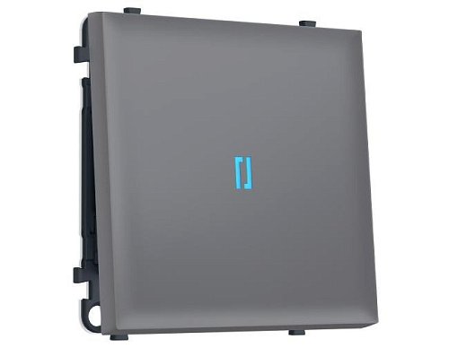 MS862020 MS862020 Комплект механизма 1-кл выключателя с подсветкой 10000K SIGMA Платиново-серый Мягкое касание 10A-250V QUANT PRO (SP8620, PR101, G17B)