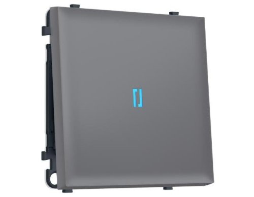 MS862020 MS862020 Комплект механизма 1-кл выключателя с подсветкой 10000K SIGMA Платиново-серый Мягкое касание 10A-250V QUANT PRO (SP8620, PR101, G17B)