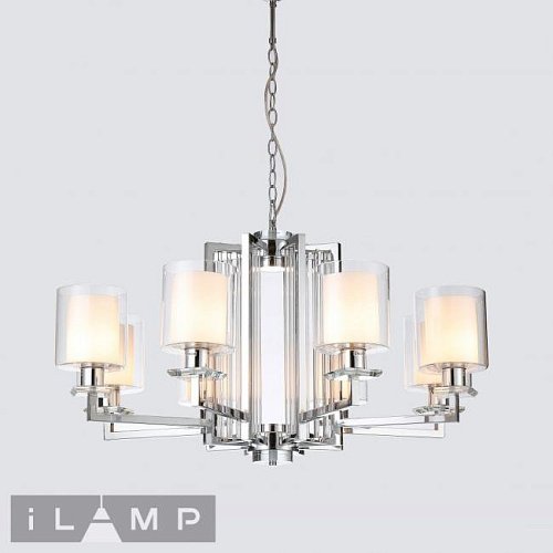 RM6201-8 CR+CL Подвесная люстра iLamp King RM6201-8 CR+CL