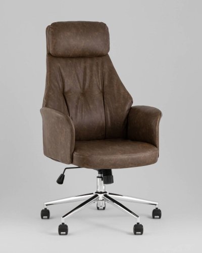 Офисное кресло Stool Group YF-0515 FH-65 brown retro