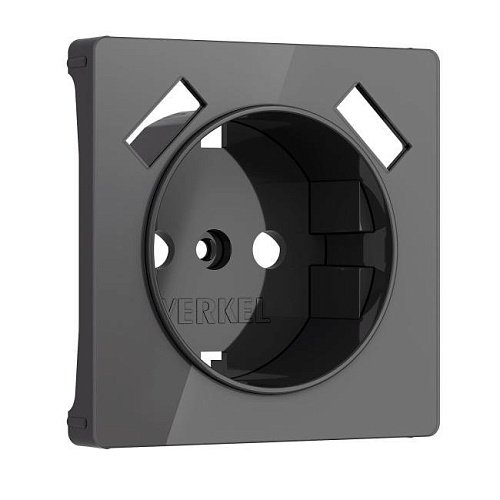 W1179544/ Накладка для розетки USB (графит акрил) Накладка на механизм Werkel W1179544/ Накладка для розетки USB (графит акрил)