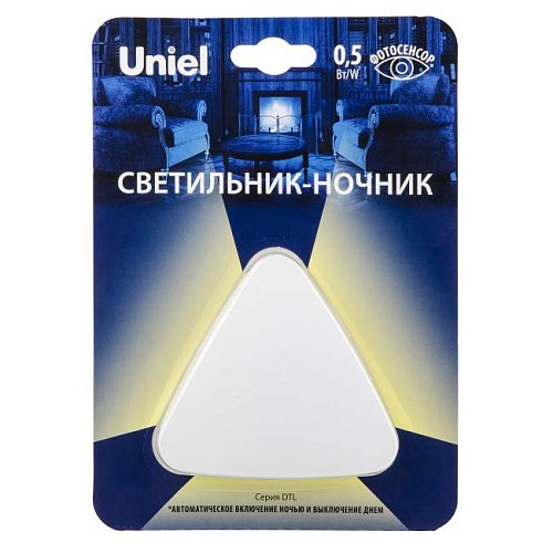 Детский ночник Uniel DTL-320 Треугольник/White/Sensor