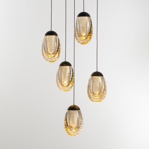 MD25090022-5A matt black/champagne Светильник подвесной Delight Collection MD25090022 MD25090022-5A matt black/champagne