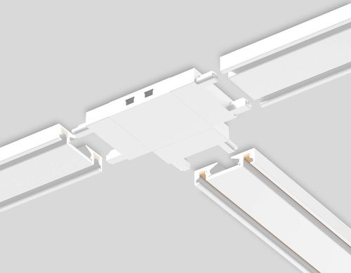 Коннектор T-образный для накладного шинопровода Magnetic Ultra Slim Ambrella Track System GV1118