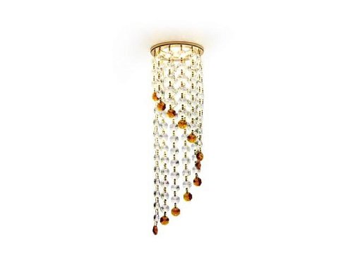 Встраиваемый светильник Ambrella Crystal K3440 CL/BR/G