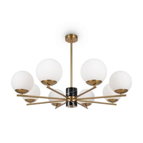 Люстра на штанге Freya Marble FR5230PL-08BS