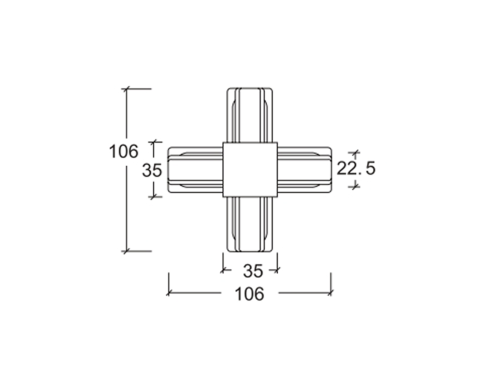 00-00003727 Коннектор Однофазный трек SWG DesignLed 00-00003727