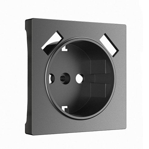 W1179564/ Накладка для розетки USB (графит матовый) Накладка на механизм Werkel W1179564/ Накладка для розетки USB (графит матовый)