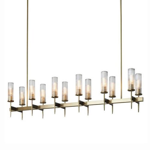 KM0936P-12 brass Люстра на штанге Delight Collection Alouette KM0936P-12 brass