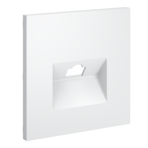 Накладка для розетки компьютерной RJ45 кат.6, S70 (белый матовый)