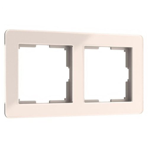 W0022743/ Рамка на 2 поста Acrylic (айвори) Рамка Werkel Acrylic айвори W0022743/ Рамка на 2 поста Acrylic (айвори)