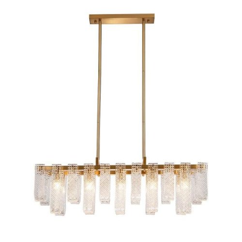 Люстра на штанге Indigo Brina V000367 12027/10PL Brass