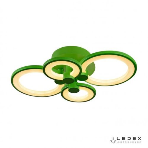 A001/4 GREEN Потолочная люстра ILedex Ring A001/4 GREEN