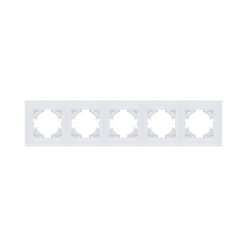 RM5WH Рамка 5-постовая, стекло белый Kollinger Reflex MG RM5WH