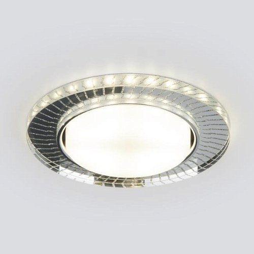 3033 GX53 CL/SL прозрачный/серебро Встраиваемый светильник Elektrostandard 3033 GX53 CL/SL прозрачный/серебро