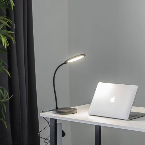 Настольная лампа Uniel TLD-553 Black/LED/400Lm/4500K/Dimmer/USB