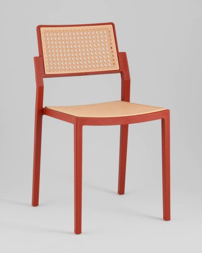 Стул пластиковый Stool Group Milto 8059 red/beige
