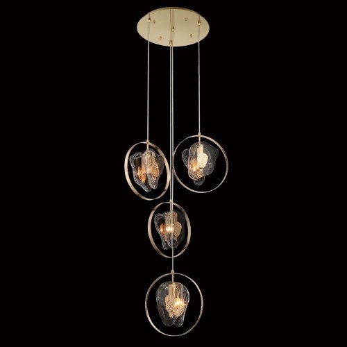 Светильник подвесной Delight Collection P60669 P60669-4 gold/clear