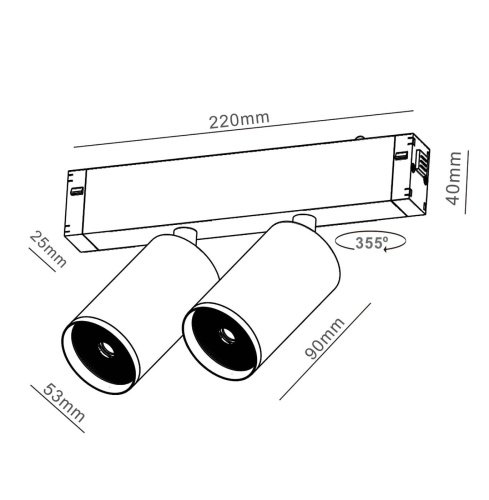 IL.0050.5011-GU10-GAB Трековый светильник IMEX IL.0050.5011-GU10-GAB