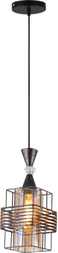 Подвесной светильник 03128-0.9-01 BK+PATINA GOLD