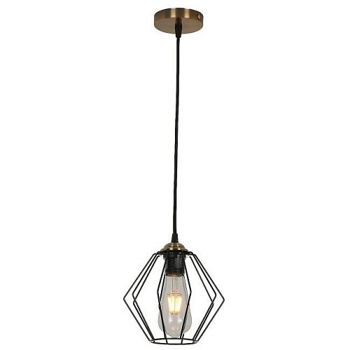 MD.3099-1-P BK+AB Светильник подвесной IMEX Indigo MD.3099-1-P BK+AB