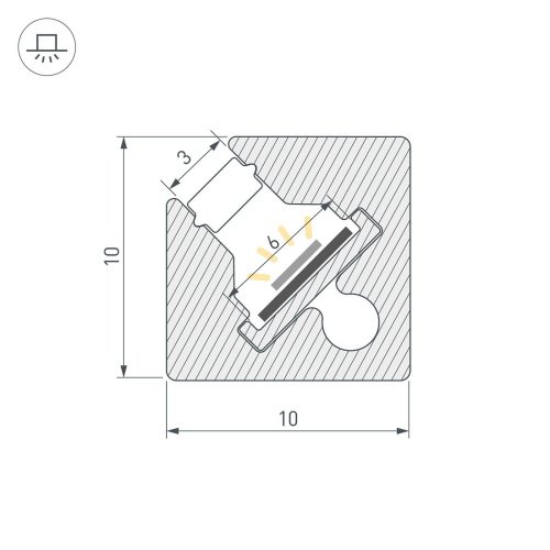 Профиль Arlight Sl-Kant 055325