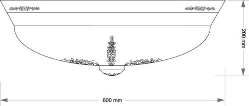 Светильник потолочный Kutek Bellagio BEL-PL-3(P)CR-OZ