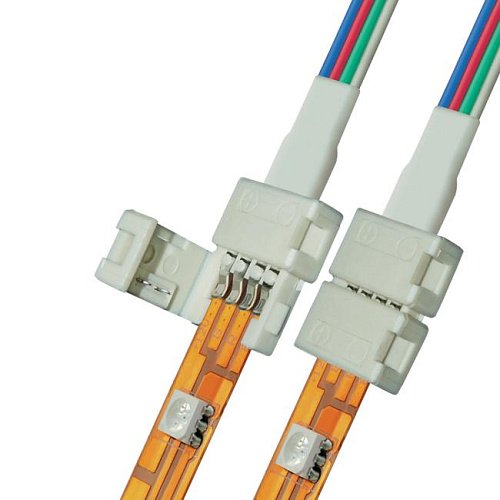 UCX-SD4/B20-RGB WHITE 020 POLYBAG Коннектор (провод) для соединения светодиодных лент 5050 RGB с блоком питания Uniel UCX-SD4/B20-RGB WHITE 020 POLYBAG