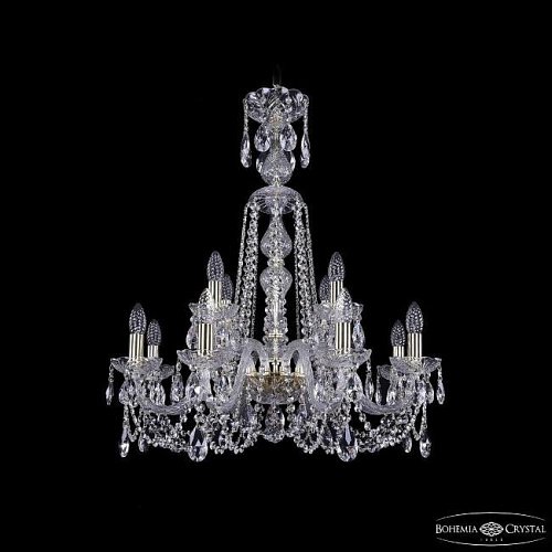 Подвесная хрустальная люстра 1402 Bohemia 1402/8+4/240/XL-77 G