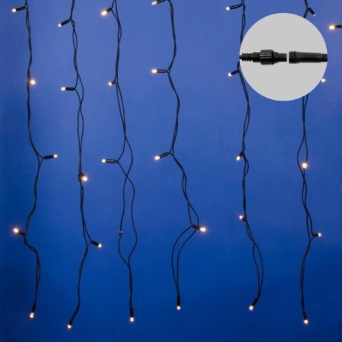 Занавес светодиодный с эффектом мерцания, 3х2м Uniel ULD-C2030-240/TBK WARM WHITE IP67