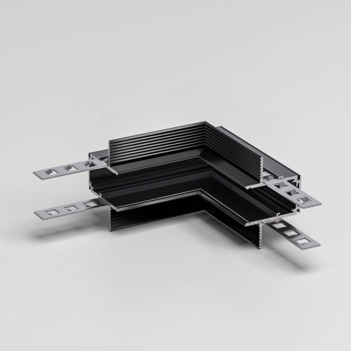 Коннектор Slim Magnetic Elektrostandard Slim Magnetic Коннектор угловой внутренний для встраиваемого шинопровода под ГКЛ 9,5мм (черный) 85213/00