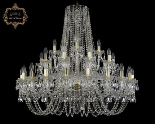 11.11.20+10+5.360.Gd.Sp Подвесная хрустальная люстра 11.11 Art Classic 11.11.20+10+5.360.Gd.Sp