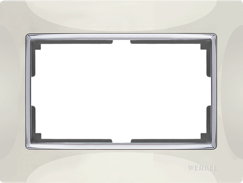 WL03-Frame-01-DBL-ivory / Рамка для двойной розетки (слоновая кость) Рамка Werkel Snabb WL03-Frame-01-DBL-ivory / Рамка для двойной розетки (слоновая кость)