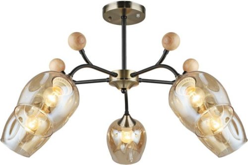 Потолочная люстра 02009-0.3-05 AB+BK