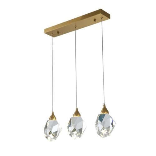 9701P/3L brass Светильник подвесной Delight Collection Crystal rock II 9701P/3L brass